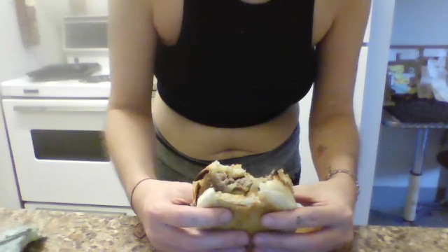 Eating Homemade Burgers 1????