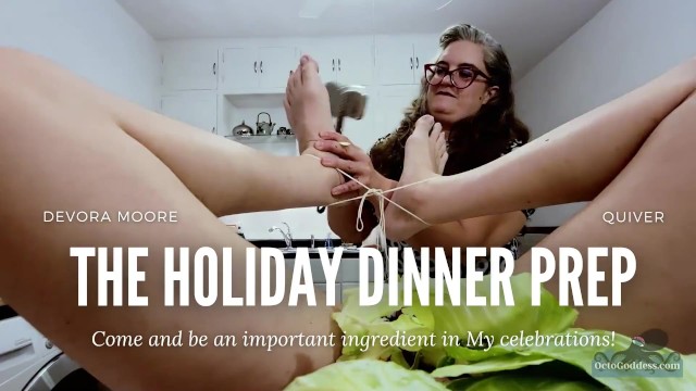 Making My Big Holiday Dinner: FemDom Vore Handjob Cumshot TEASER